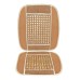 Voila Wooden Beads Velvet Seat Cover for Car Office Chair Universal Size Beige
